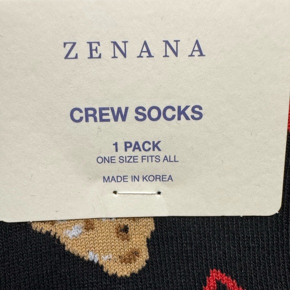 Zenana Crew Socks - 1 pair - one size fits all - Picture 3 of 4
